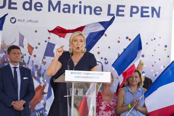 Marine Le Pen hails patriotism as the policy of the future